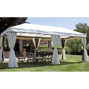 Pergola adossée en acier et toit polyester 4×3 – Mon Jardin Cosy – Mon  Jardin Cosy
